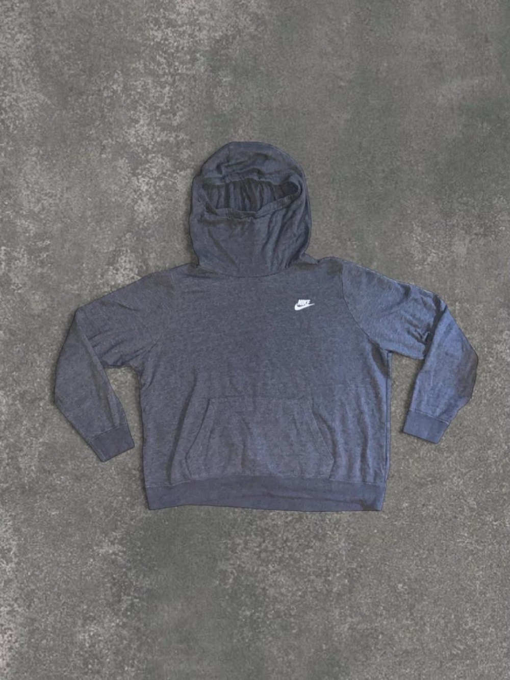 Nike Men's Grey Balaclava Hooded Sweatshirt